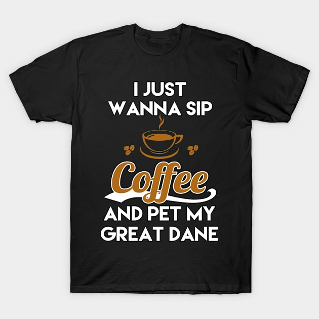 Sip Coffee & Pet T-Shirt by centricom